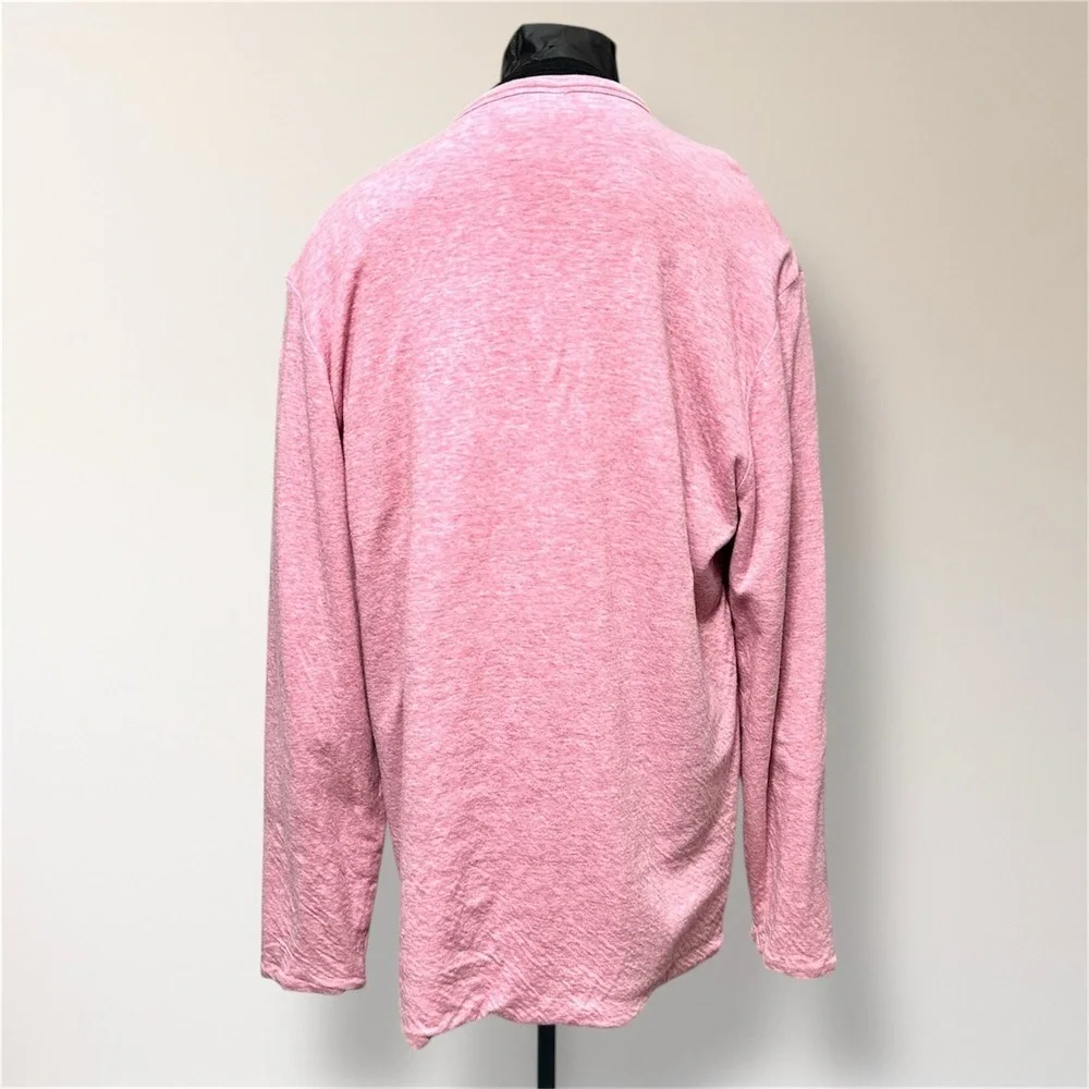 Faherty XL‎ Reversible Long Sleeve Tee Pink Blue Stripe Pima Cotton Soft Coastal